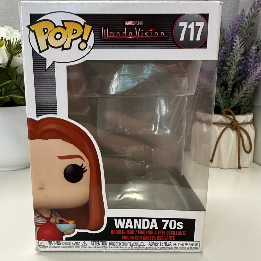 Funko Pop Marvel Studios WandaVision - 70's Wanda (BOX ONLY)